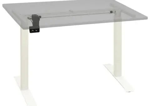 Cadru de birou electric motorizat, înălțime reglabilă, alb - 2/5