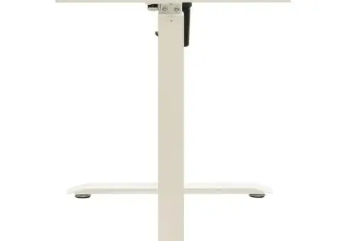 Cadru de birou electric motorizat, înălțime reglabilă, alb - 5/5