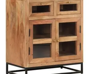 vidaXL Servantă, 60x35x70 cm, lemn masiv de acacia