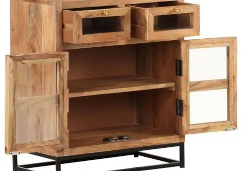 Servantă, 60x35x70 cm, lemn masiv de acacia - 4/5