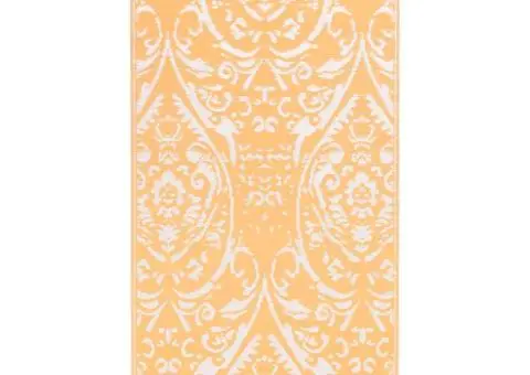 Covor de exterior, ARAKIL portocaliu și alb, 120x180 cm, PP - 2/5