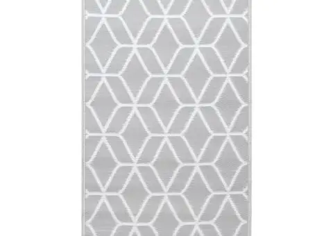 Covor de exterior, 190x290 cm, ARAKIL gri, PP - 2/5