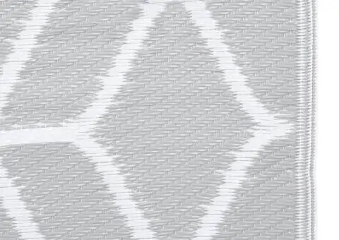 Covor de exterior, 190x290 cm, ARAKIL gri, PP - 4/5