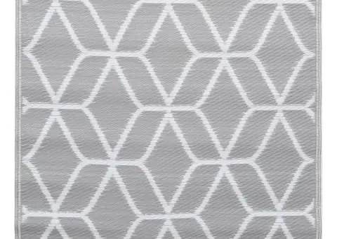 Covor de exterior, 190x290 cm, ARAKIL gri, PP - 5/5