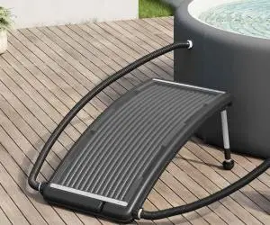 vidaXL Panou solar de încălzire pentru piscină, 110 x 65 cm, curbat