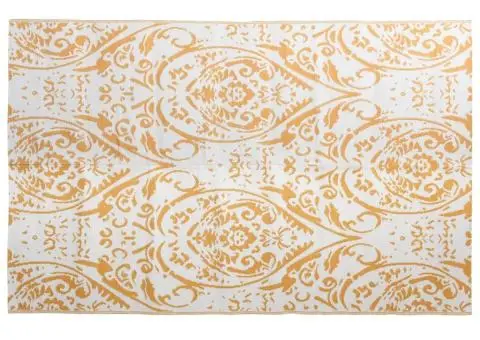 Covor de exterior, ARAKIL portocaliu/alb, 190x290 cm, PP - 2/5