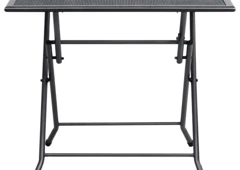 Masă pliabilă din plasă, antracit, 80 x 80 x 72 cm, oțel - 2/5