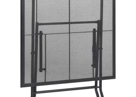 Masă pliabilă din plasă, antracit, 80 x 80 x 72 cm, oțel - 4/5