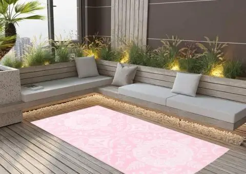 Covor de exterior, ARAKIL roz, 80x150 cm, PP - 1/5