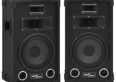 Boxe Hifi de scenă pasive profesionale, 2 buc., negru, 800 W - 1/5