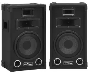 vidaXL Boxe Hifi de scenă pasive profesionale, 2 buc., negru, 800 W