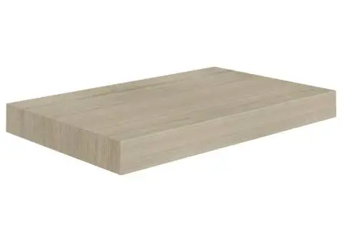 Rafturi de perete suspendate, 2 buc., stejar, 40x23x3,8 cm, MDF - 4/5