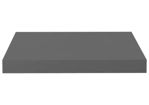 Rafturi de perete, 2 buc., gri extralucios, 40x23x3,8 cm, MDF - 5/5