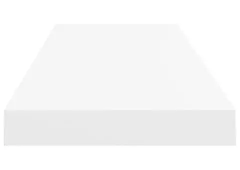 Rafturi de perete suspendate, 2 buc., alb, 80x23,5x3,8 cm, MDF - 5/5
