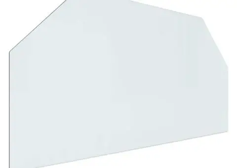 Placă de sticlă pentru șemineu, hexagonală, 100x50 cm - 2/5