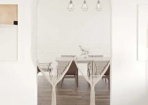 Perdea macrame, 140 x 240 cm, bumbac - 1/5