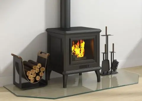 Placă de sticlă pentru șemineu, hexagonală, 120x50 cm - 3/5