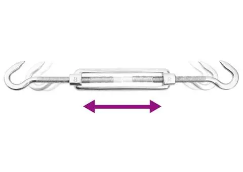Set accesorii parasolar, 9 piese, oțel inoxidabil - 2/5