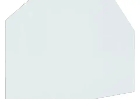 Placă de sticlă pentru șemineu, hexagonală, 80x60 cm - 2/5