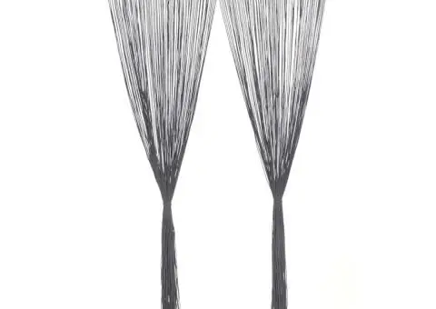 Perdea macrame, antracit, 140 x 240 cm, bumbac - 2/5