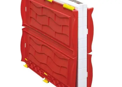 Căsuță de joacă pliabilă copii cu ușă și ferestre funcționale - 3/5