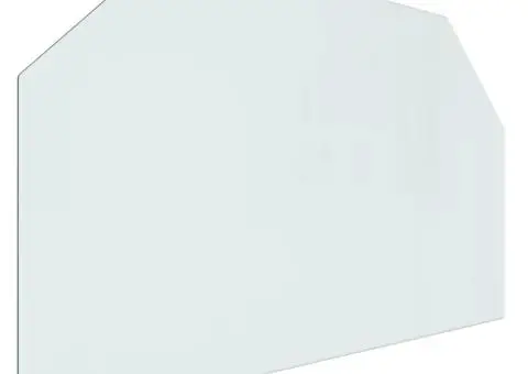 Placă de sticlă pentru șemineu, hexagonală, 100x60 cm - 2/5