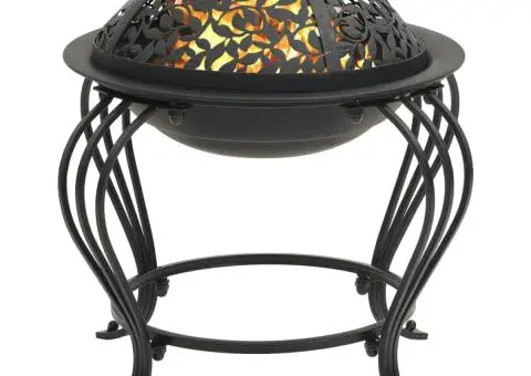 Vatră de foc cu vătrai 49 cm oțel - 3/5