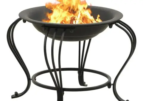 Vatră de foc cu vătrai 49 cm oțel - 4/5