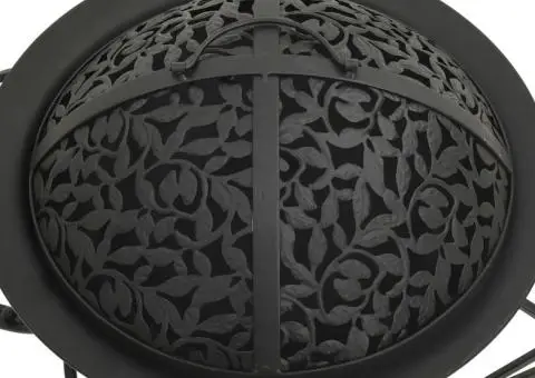 Vatră de foc cu vătrai 49 cm oțel - 5/5