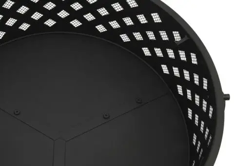 Vatră de foc cu vătrai 68 cm oțel XXL - 5/5