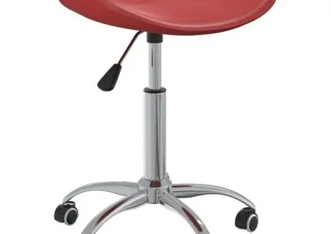 Scaun pentru salon spa, roșu vin, piele ecologică - 1/5