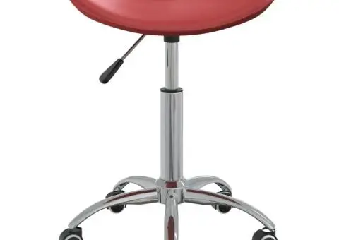 Scaun pentru salon spa, roșu vin, piele ecologică - 2/5