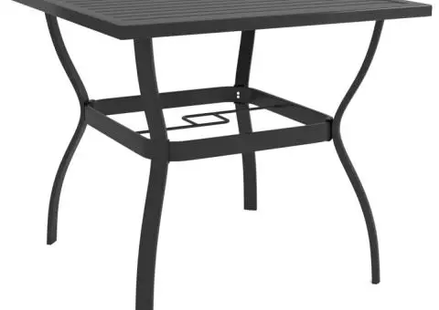 Masă de grădină, antracit, 81,5 x 81,5 x 72 cm, oțel - 1/5
