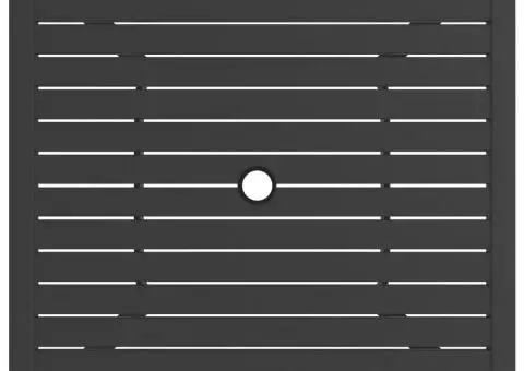 Masă de grădină, antracit, 81,5 x 81,5 x 72 cm, oțel - 3/5