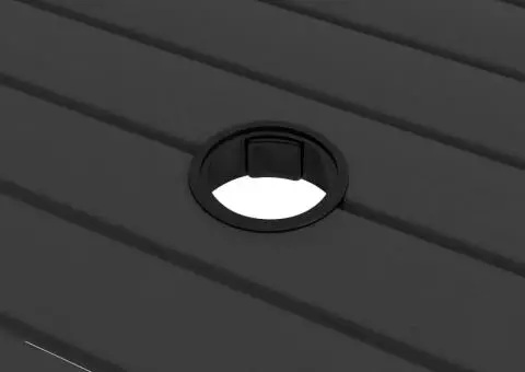 Masă de grădină, antracit, 81,5 x 81,5 x 72 cm, oțel - 4/5