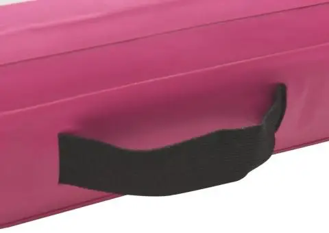 Saltea gimnastică gonflabilă cu pompă roz 600x100x15 cm PVC - 5/5