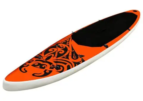 Set de placă SUP gonflabilă, portocaliu, 305x76x15 cm - 2/5