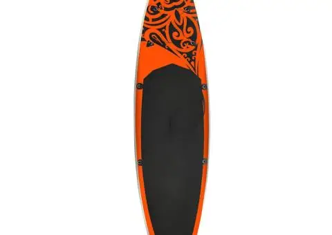 Set de placă SUP gonflabilă, portocaliu, 305x76x15 cm - 3/5