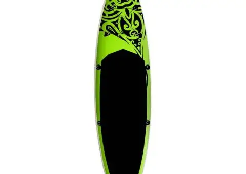 Set de placă SUP gonflabilă, verde, 320x76x15 cm - 3/5