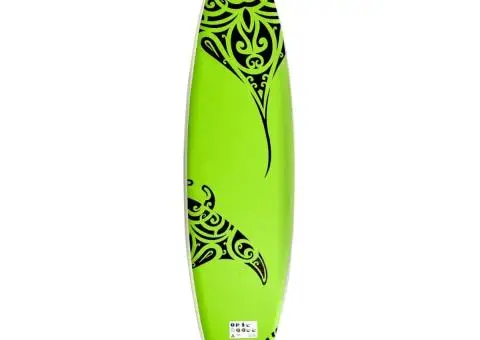 Set de placă SUP gonflabilă, verde, 320x76x15 cm - 4/5