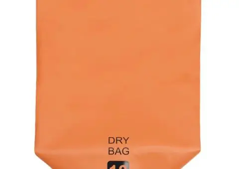 Rucsac impermeabil, portocaliu, 10 L, PVC - 3/5