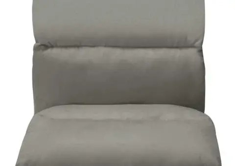 Scaun de podea pliabil, gri închis, microfibră - 5/5