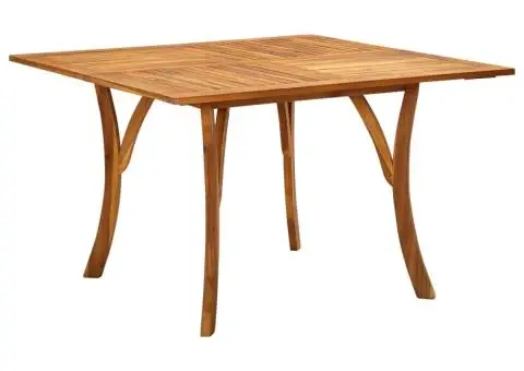 Masă de grădină, 120 x 120 x 75 cm, lemn masiv de acacia - 1/5