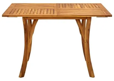 Masă de grădină, 120 x 120 x 75 cm, lemn masiv de acacia - 2/5