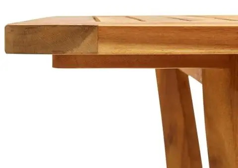 Masă de grădină, 120 x 120 x 75 cm, lemn masiv de acacia - 4/5