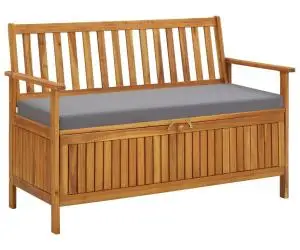 vidaXL Bancă de depozitare grădină, 120 cm, lemn masiv de acacia