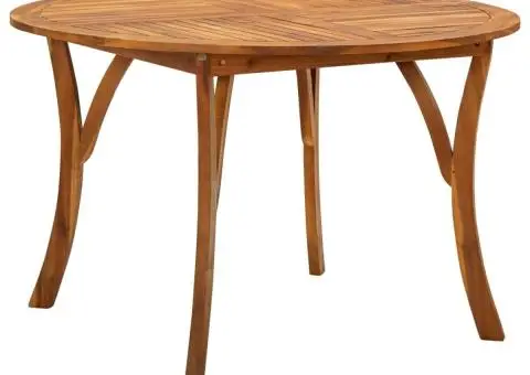 Masă de grădină, Ø120 cm, lemn masiv de acacia - 1/5