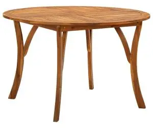 vidaXL Masă de grădină, Ø120 cm, lemn masiv de acacia