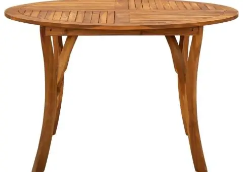 Masă de grădină, Ø120 cm, lemn masiv de acacia - 2/5