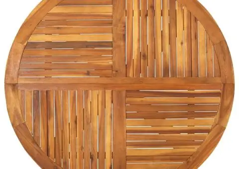 Masă de grădină, Ø120 cm, lemn masiv de acacia - 3/5